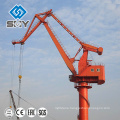 Harbor Pedestal Telescopic Boom Crane Rotating 360 Degree